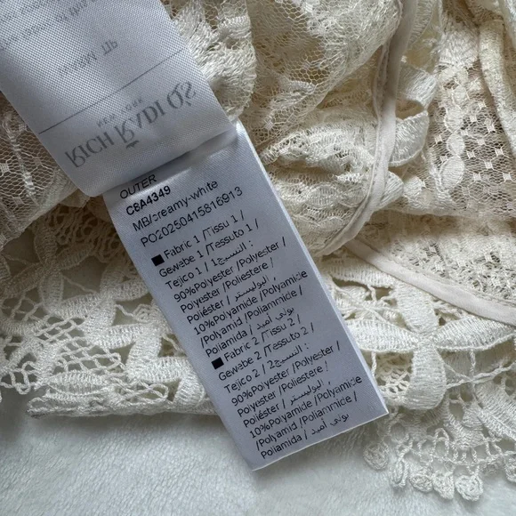 Rich Radi Qs NYC intricate Lace cutout Top - Picture 13 of 13